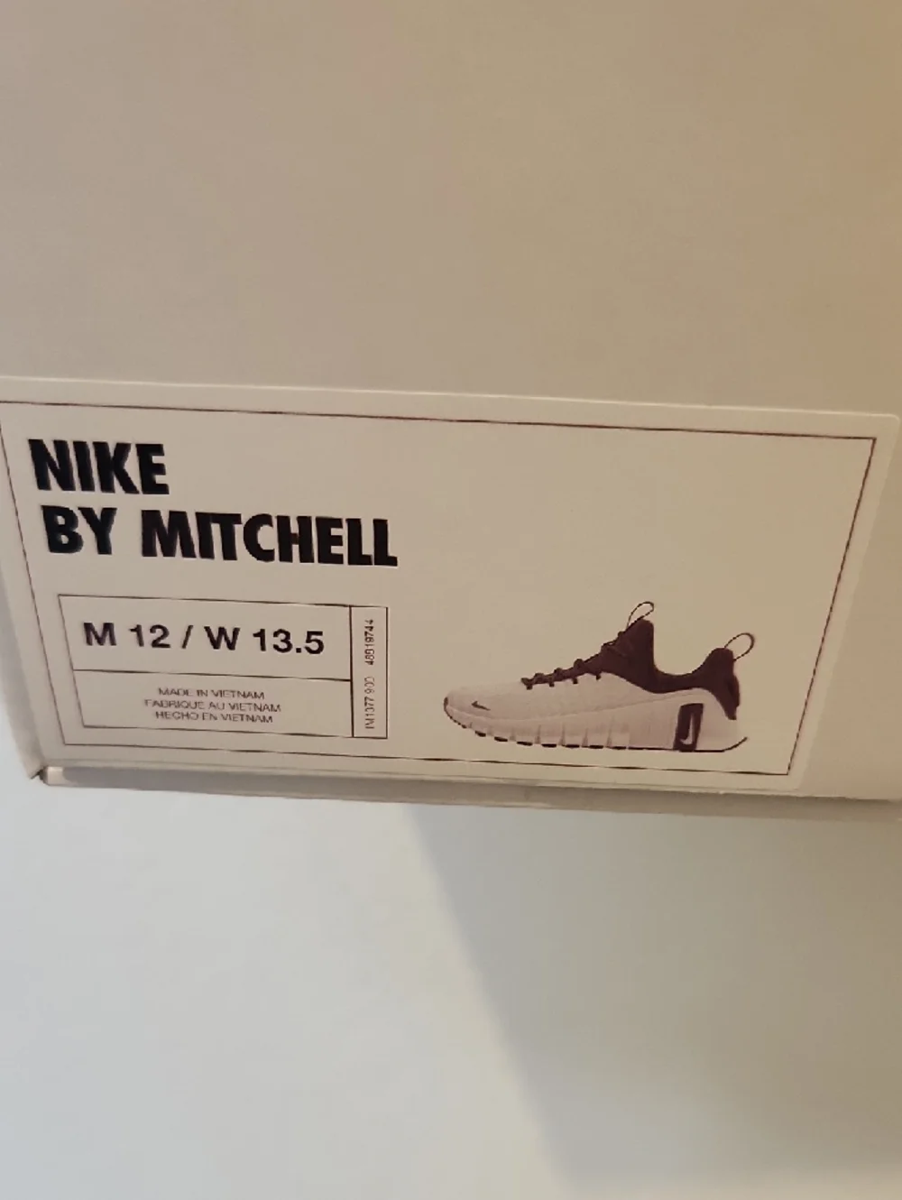 Nike White and Black Training Sneakers Custom Metcom - Picture 10 of 12